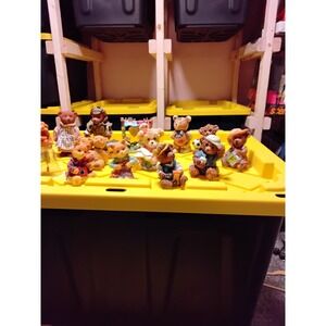 Enchanting Collection of 15 Teddy Bear Figurines Adorable Display Decor